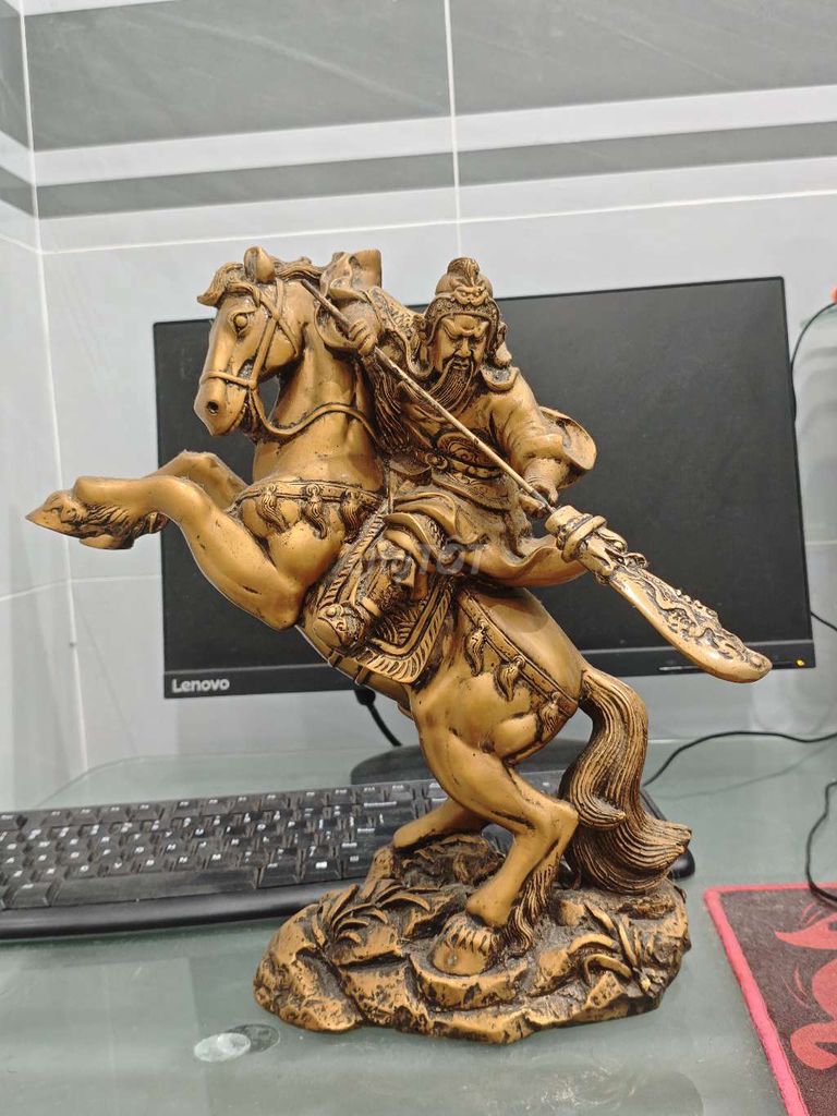 Tượng Quan Công Đồng Vàng đồng. Mua bán Đồ sưu tầm, đồ cổ tại Thành phố Sóc Trăng Sóc Trăng được đăng bởi Quý Ngô hình 1