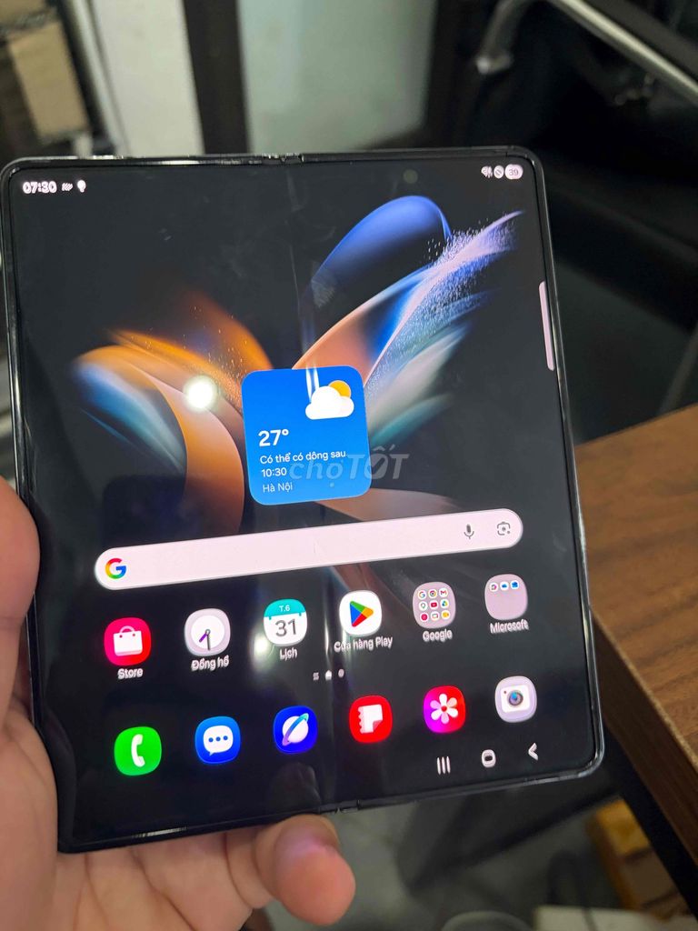 Samsung Fold 4 256GB Bạc Hàn Quốc Like New. Mua bán Điện thoại tại Quận Thanh Xuân Hà Nội được đăng bởi Hoang Ha hình 1