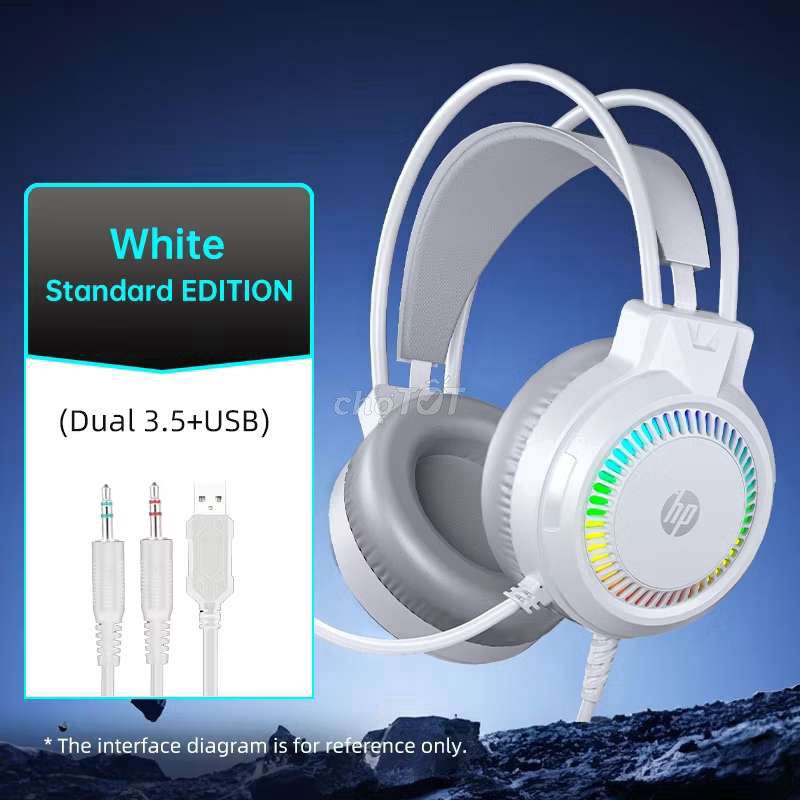 Tai nghe gaming HP Trắng Dual 3.5+USB đã sử dụng. Mua bán Tivi, Âm thanh tại Quận Hải Châu Đà Nẵng được đăng bởi Gian t hình 1