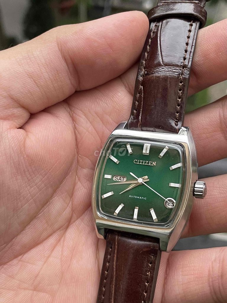 Đh nam Citizen Parawater xanh dial năm 1973