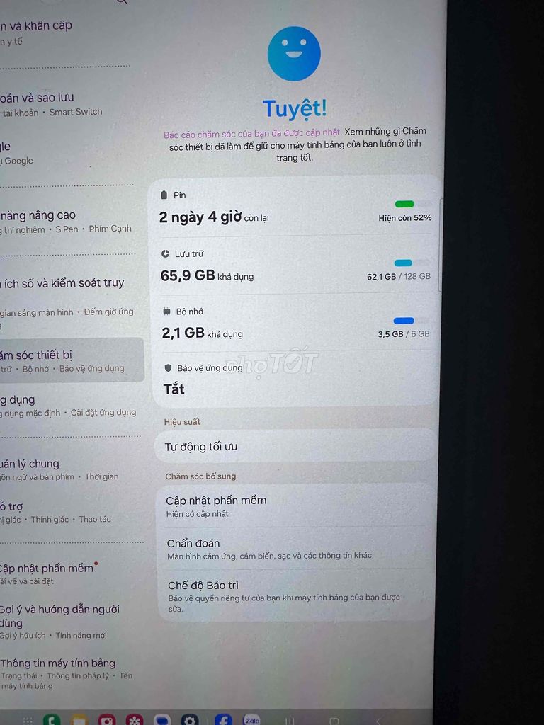 Samsung Galaxy Tab S9 FE 6GB/128GB. Mua bán Máy tính bảng tại Huyện Củ Chi Tp Hồ Chí Minh được đăng bởi Đoàn Trường Sơn hình 1