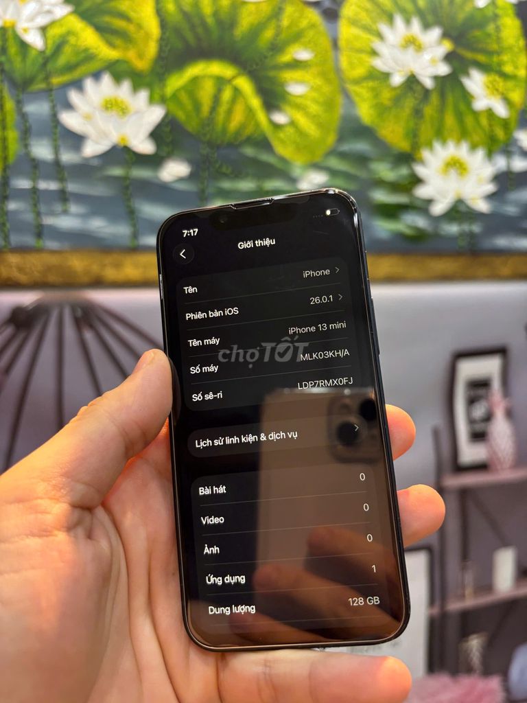 iPhone 13 mini 128GB Đen Oled. Mua bán Điện thoại tại Quận Bắc Từ Liêm Hà Nội được đăng bởi Cửa hàng Bính Táo hình 1
