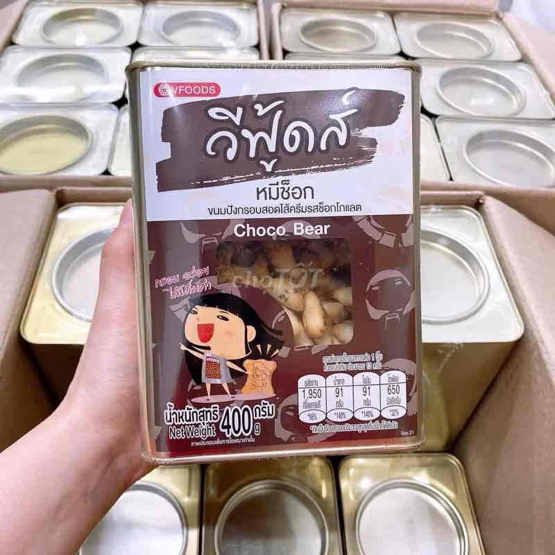 Bánh gấu VFood Socola Hộp thiếc 450g New. Mua bán Đồ ăn, thực phẩm và các loại khác tại Quận Bình Thạnh Tp Hồ Chí Minh được đăng bởi Phan Thị Quỳnh Thoa hình 1
