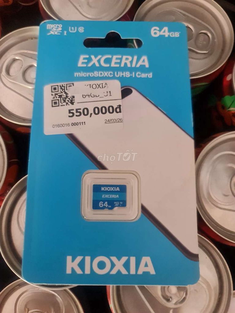 Thẻ nhớ KIOXIA 64GB Mới - hàng tgdđ. Mua bán Phụ kiện (Màn hình, Chuột...) tại Huyện Châu Phú An Giang được đăng bởi KunTsai hình 1