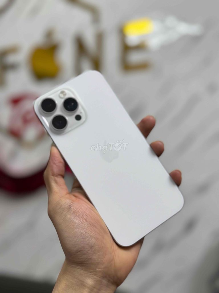 Apple iPhone 15 Pro Max 256GB Trắng. Mua bán Điện thoại tại Thành phố Nha Trang Khánh Hòa được đăng bởi Khai Trần hình 1