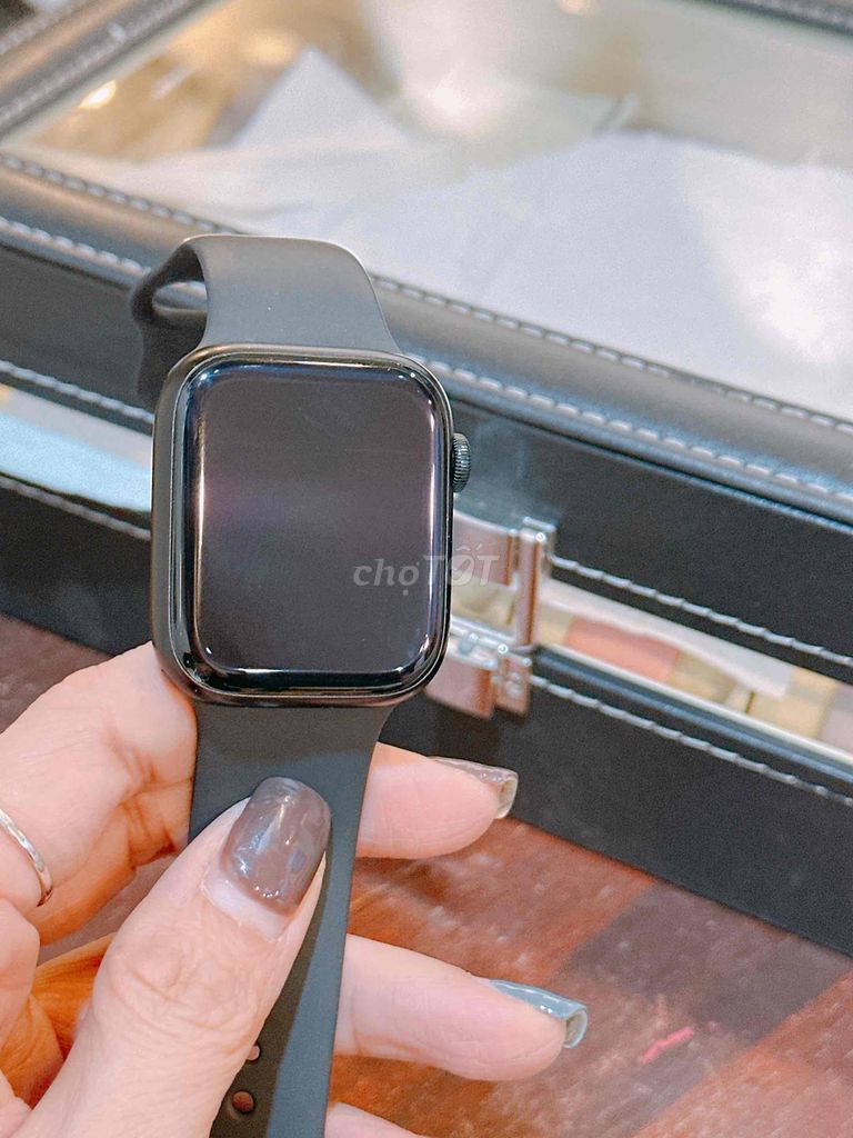 apple watch s9-45mm nhôm đen ful pk zin bh 3-2025