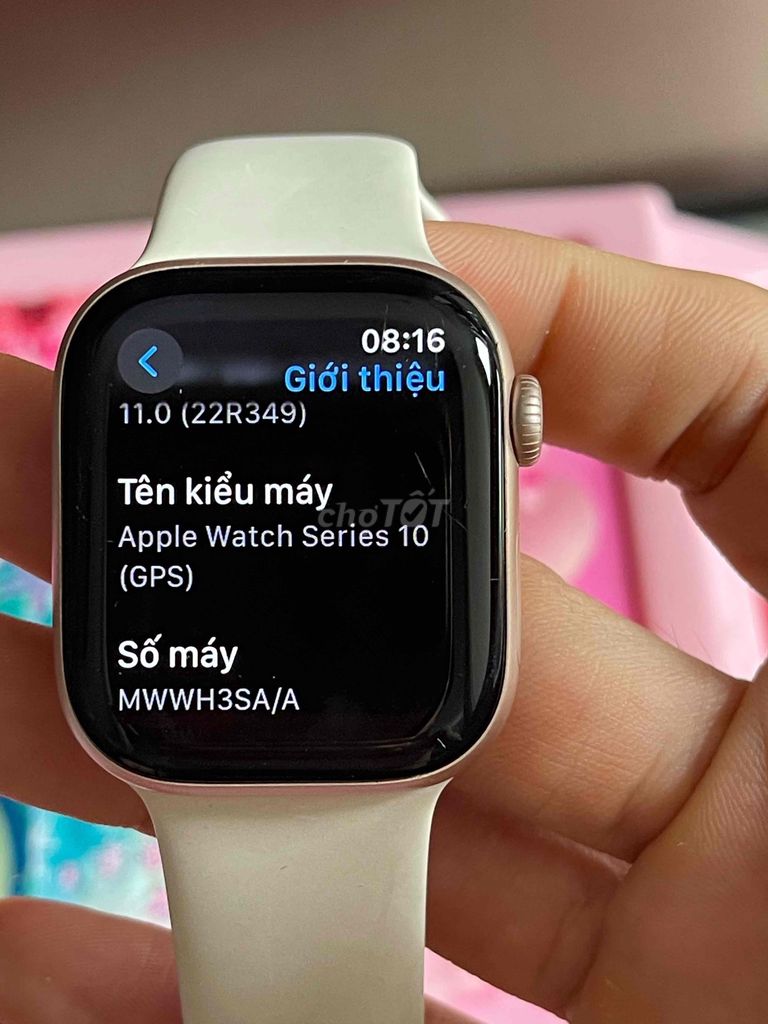 Apple Watch Series 10 Vàng hồng 42mm. Mua bán Thiết bị đeo thông minh tại Quận Long Biên Hà Nội được đăng bởi Mr.phong hình 1