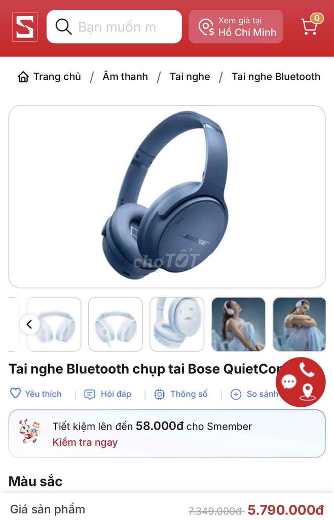 Tai nghe Bose QuietComfort Bluetooth Chống ồn. Mua bán Tivi, Âm thanh tại Quận 4 Tp Hồ Chí Minh được đăng bởi Nguyễn Toàn hình 1