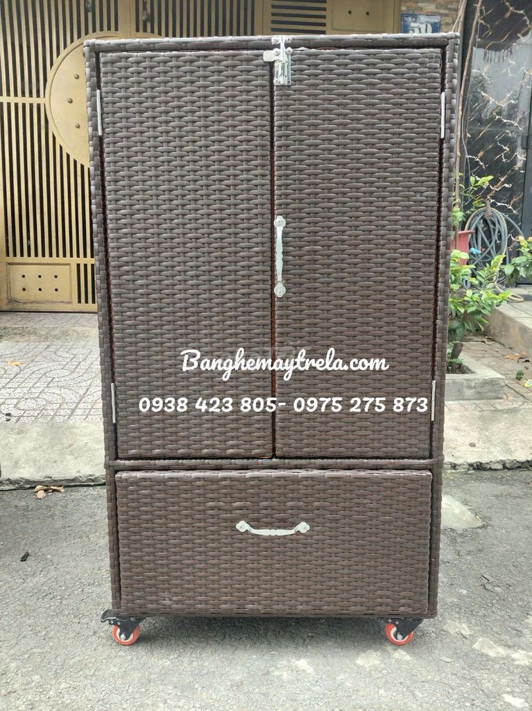 Tủ đựng đồ mây nhựa. Mua bán Tủ, kệ gia đình tại Quận Bình Thạnh Tp Hồ Chí Minh được đăng bởi banghemaytrela hình 1