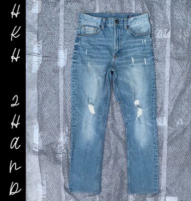 Quần jeans nam NAVY (NHẬT) xanh, size 28, FREESHIP