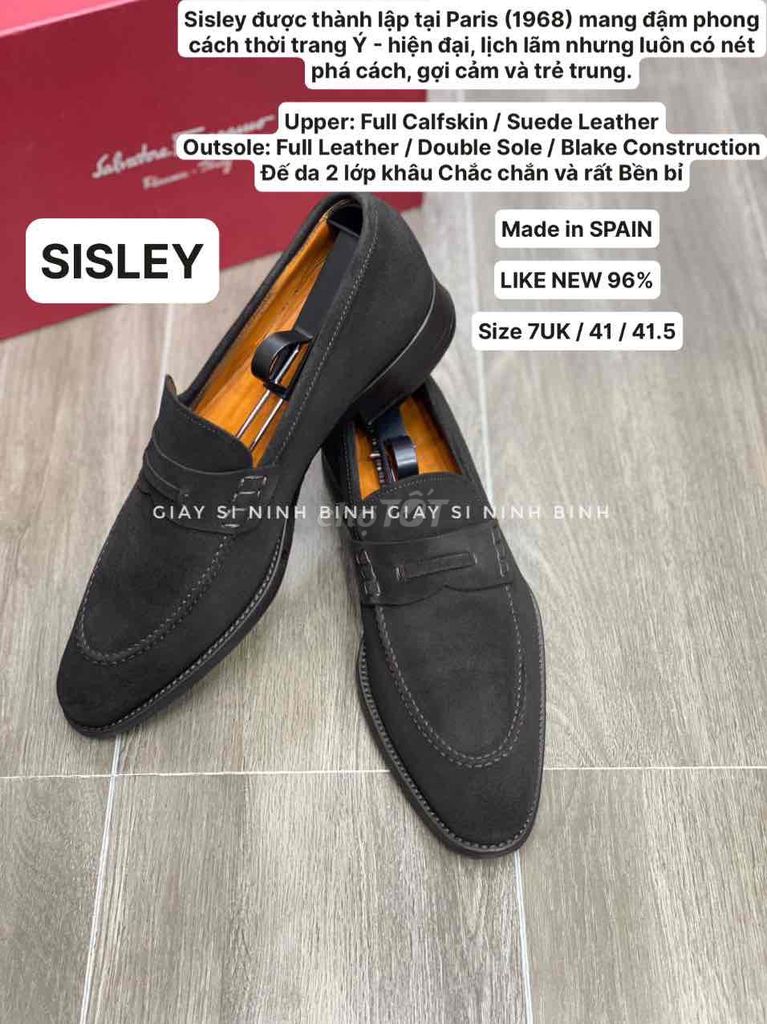 Giày lười Sisley Da bê/Da lộn Nam 41. Mua bán Giày dép tại Thành phố Ninh Bình Ninh Bình được đăng bởi Tuấn Thịnh Chuyên giày 2nd hàng hiệu hình 1