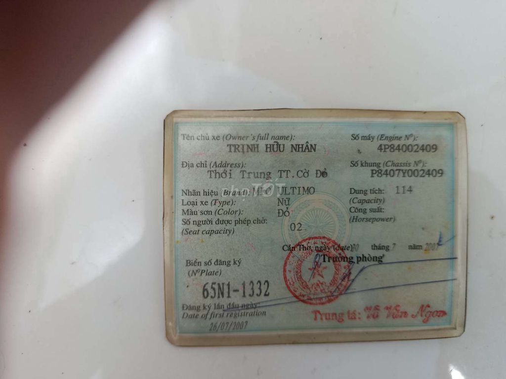 Cần bán Mio giá cả thương lượng được. Mua bán Xe máy tại Thị xã Bình Minh Vĩnh Long được đăng bởi Bùi Trọng Nhân hình 4