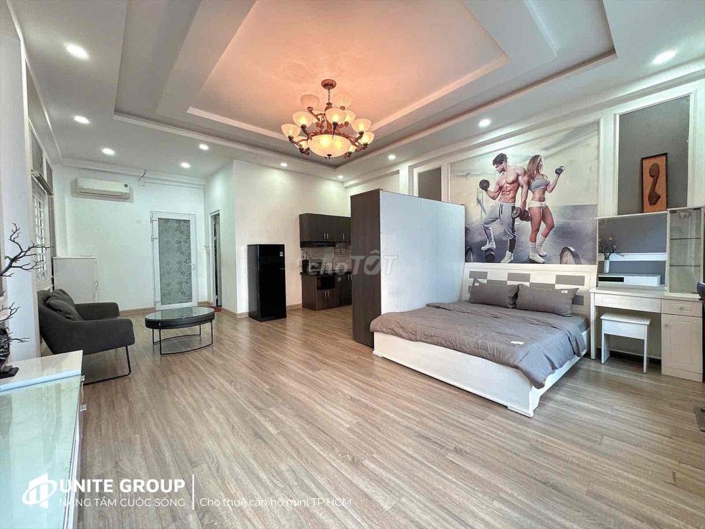 STUDIO Như Hình Siêu Rộng Hơn 50m2 Full Nội Thất Ở Điện Biên Phủ Q10