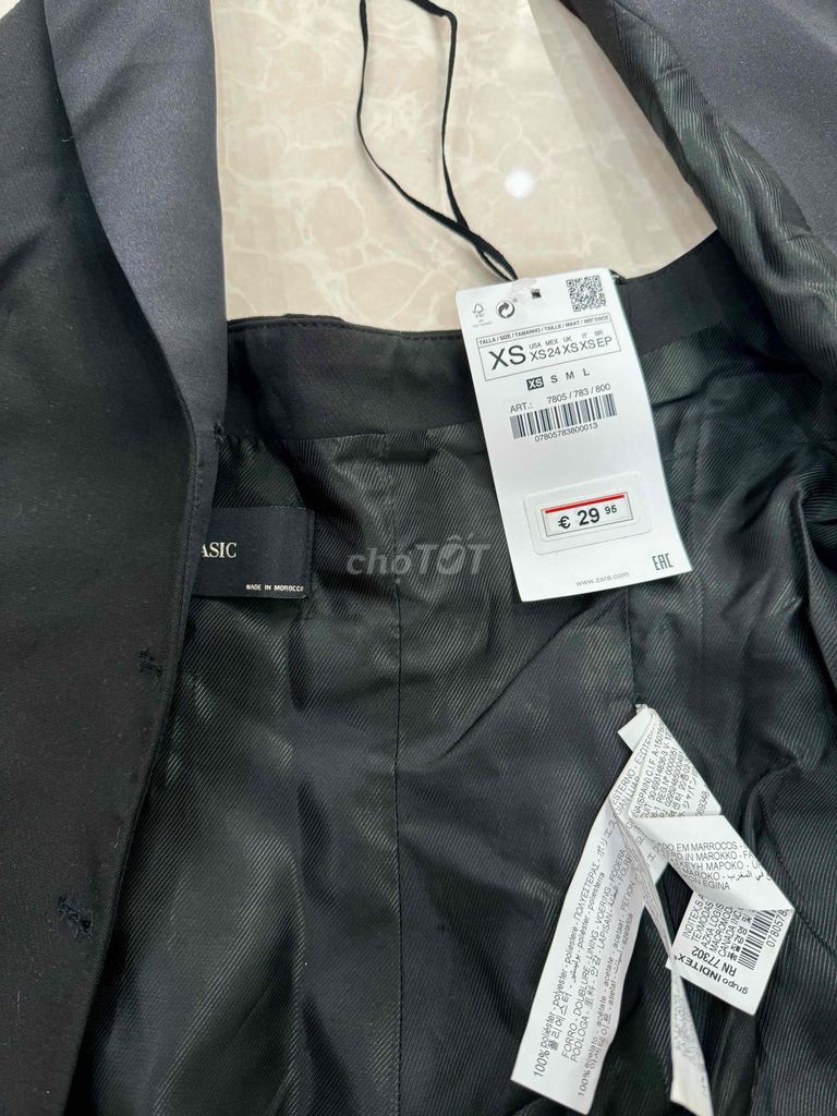 Áo ghile Zara new tag size Xs