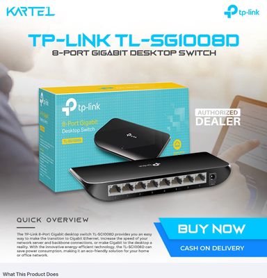 Switch TP-Link 8Port SG1008D Gigabit