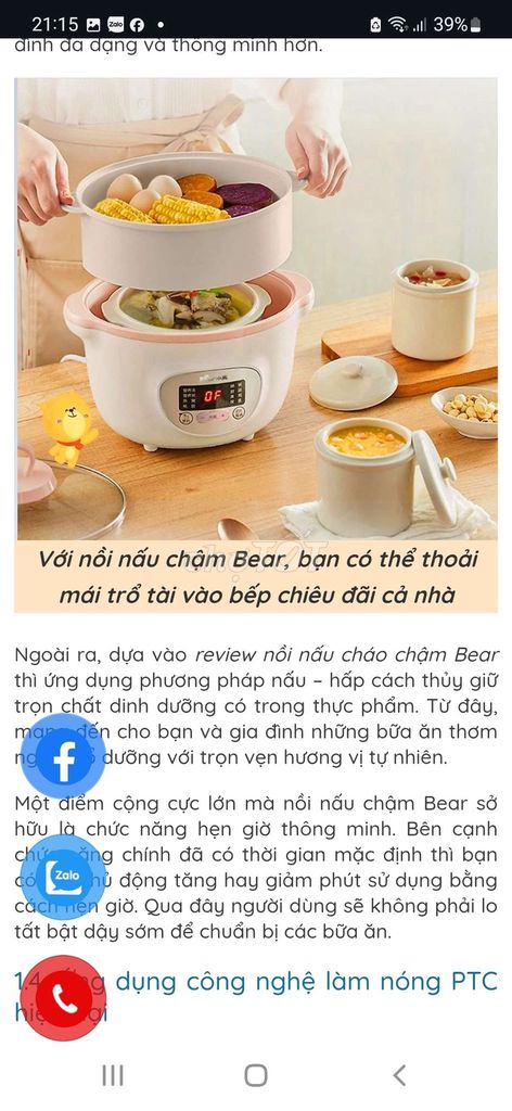 Nồi nấu chậm bear