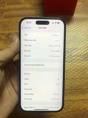 iphone 14pro máy zin áp