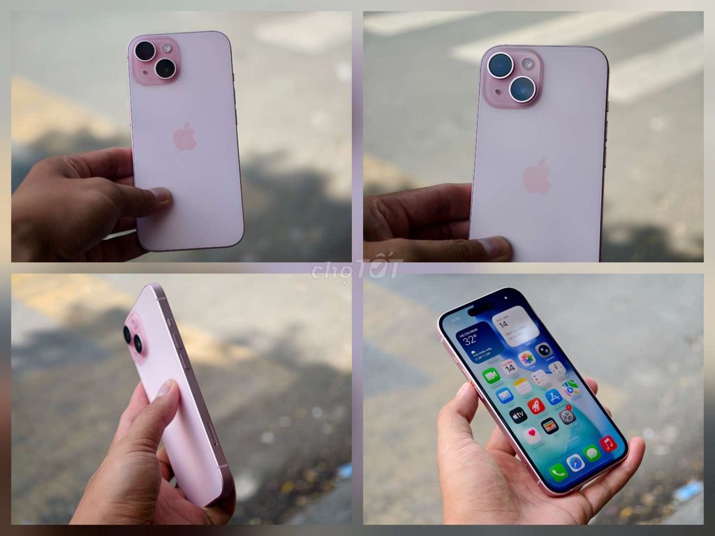 iPhone 15 Hồng 128G Zin Chuẩn 100%. Mua bán Điện thoại tại Quận 4 Tp Hồ Chí Minh được đăng bởi Thanh Phong Mobile hình 1