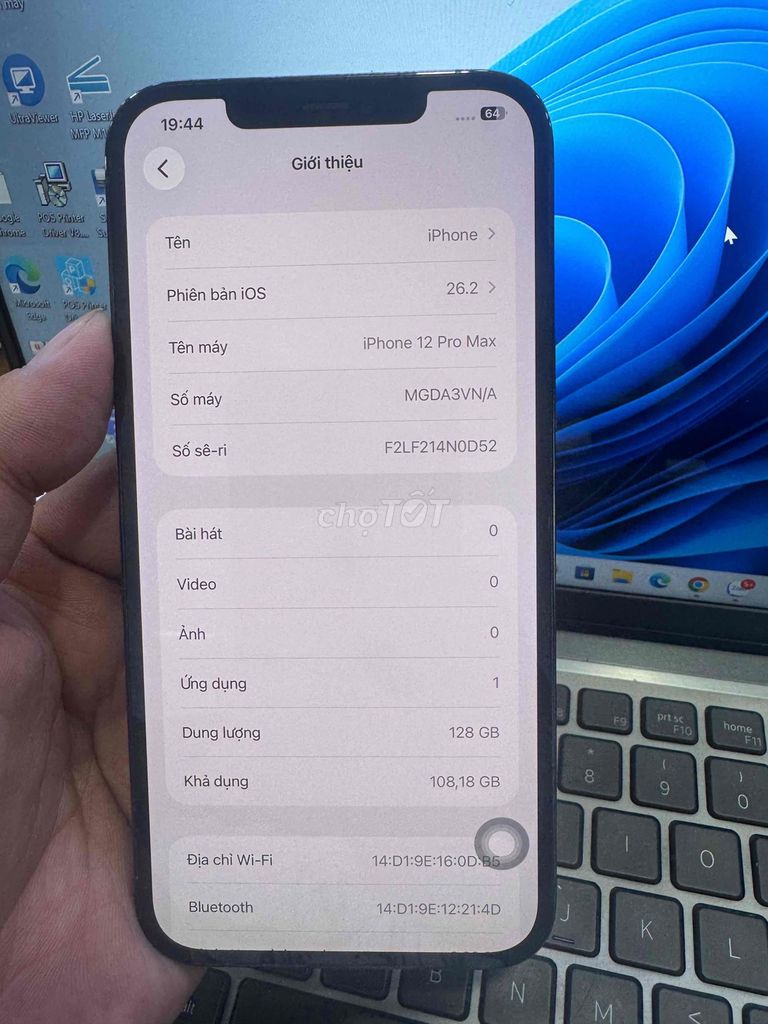 Apple iPhone 12 Pro Max 128GB Xanh. Mua bán Điện thoại tại Quận 6 Tp Hồ Chí Minh được đăng bởi QUỐC THIÊN BÁN GÓP 0 ĐỒNG  hình 1