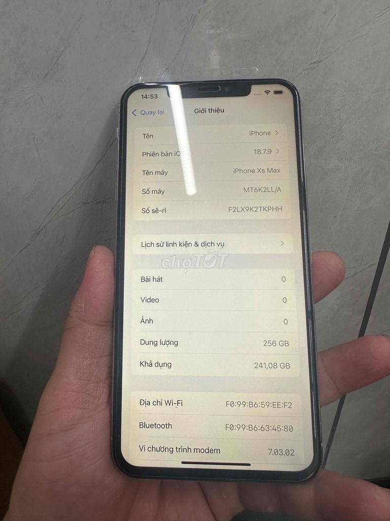 Apple iPhone XS Max 256GB Trắng Bể lưng. Mua bán Điện thoại tại Quận Gò Vấp Tp Hồ Chí Minh được đăng bởi luân hình 1