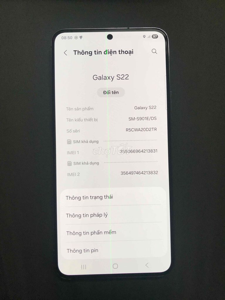 Samsung S22 Tím Đã sử dụng. Mua bán Điện thoại tại Quận 7 Tp Hồ Chí Minh được đăng bởi Hà Đức Duy hình 1