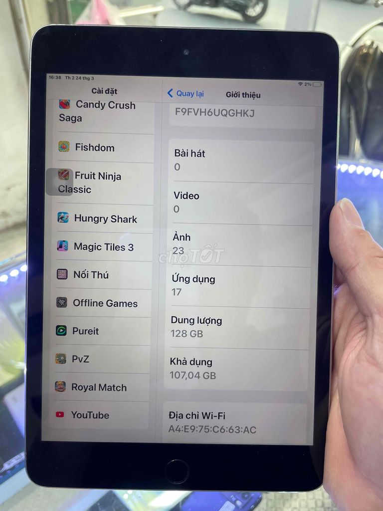Ipad Mini 4 128gb. Mua bán Máy tính bảng tại Quận 4 Tp Hồ Chí Minh được đăng bởi Tuấn hình 3