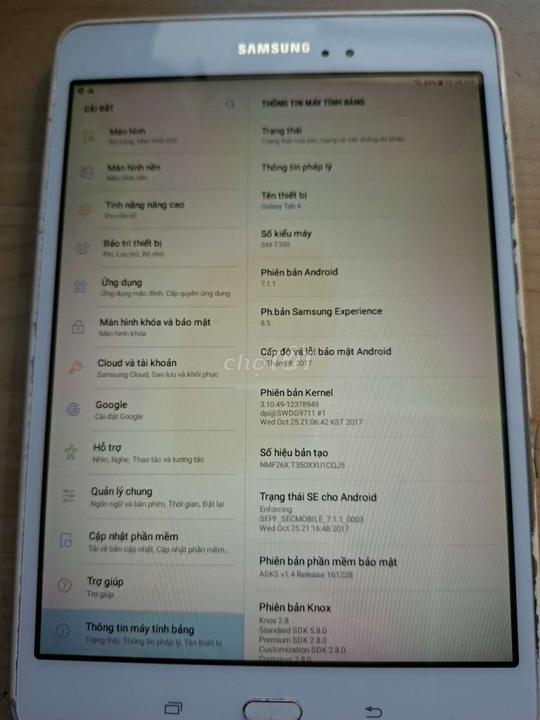 Samsung Galaxy Tab A Trắng. Mua bán Máy tính bảng tại Thành phố Biên Hòa Đồng Nai được đăng bởi thắng hình 1