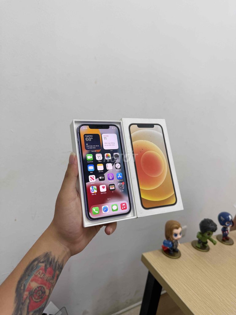 Apple iPhone 12 QTE 64GB Tím iOS 15 Zin Nguyên Bản. Mua bán Điện thoại tại Quận Đống Đa Hà Nội được đăng bởi Hà Nội Mobile Bao Duyệt Nợ Xấu hình 1