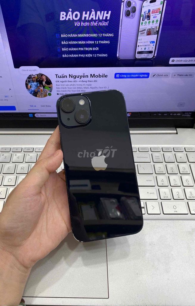 Apple iPhone 14 128GB Midnight. Mua bán Điện thoại tại Quận 3 Tp Hồ Chí Minh được đăng bởi Tuấn Nguyễn hình 1