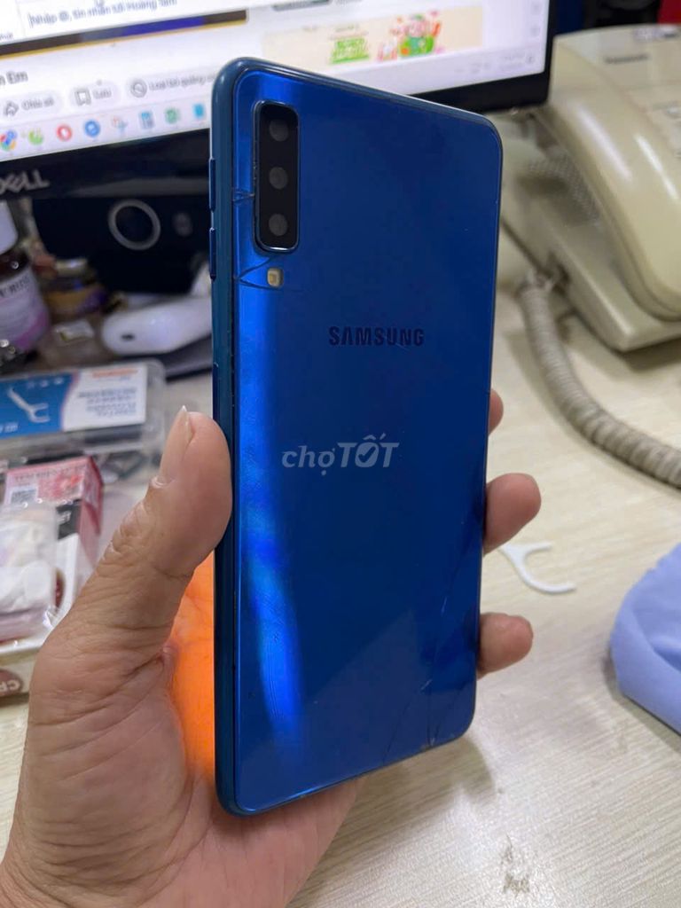 Samsung Galaxy A7 (2018) 128GB Xanh NFC full zin. Mua bán Điện thoại tại Quận Bình Tân Tp Hồ Chí Minh được đăng bởi Tantaimobile hình 1