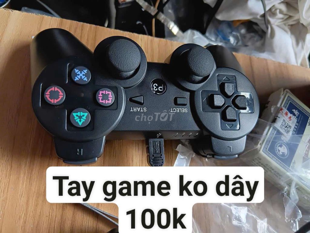 Tay cầm chơi game không dây Đen. Mua bán Thiết bị chơi game tại Thành phố Mỹ Tho Tiền Giang được đăng bởi Đam Mê Audio hình 1
