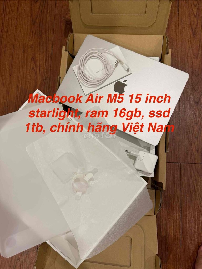 Macbook Air M5 15 inch 16GB/1TB SSD starlight. Mua bán Laptop tại Huyện Gia Lâm Hà Nội được đăng bởi L K hình 1