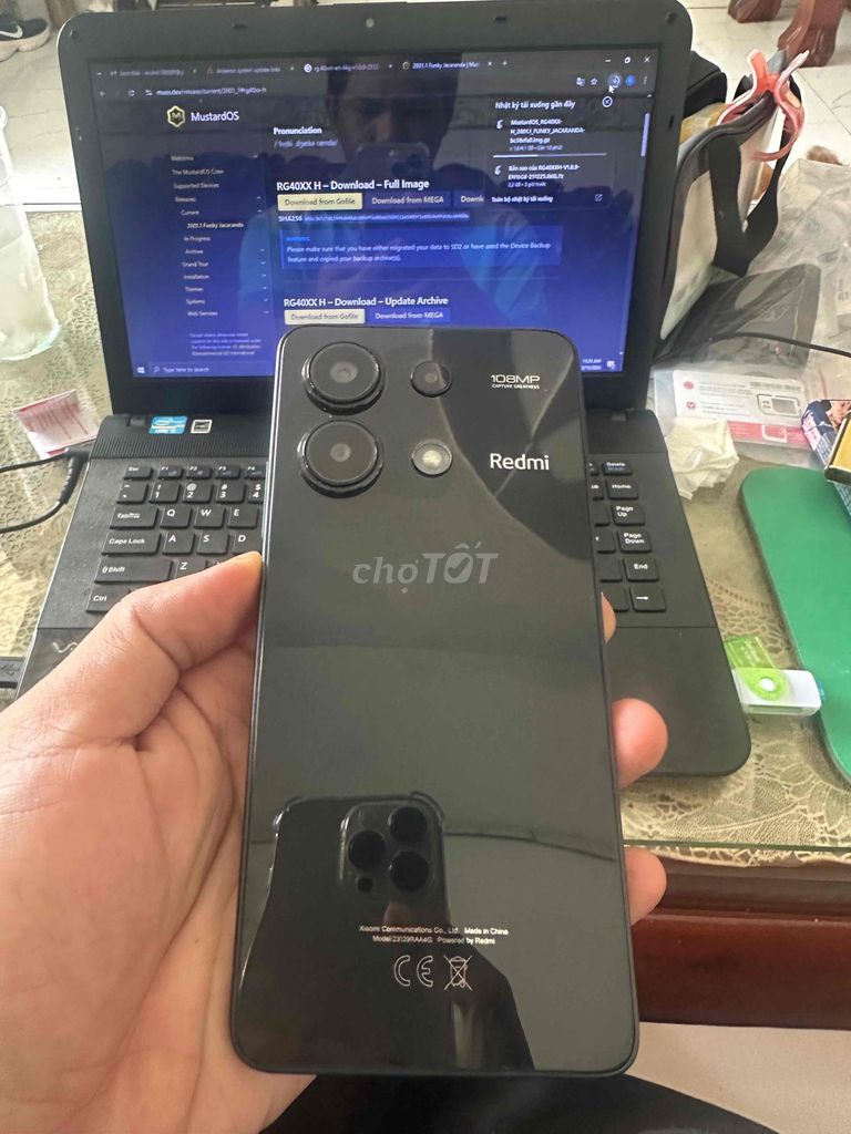 Xiaomi Redmi Note 13 128GB Đen Mới 99%. Mua bán Điện thoại tại Huyện Bến Lức Long An được đăng bởi Dương Quang Vĩnh hình 1