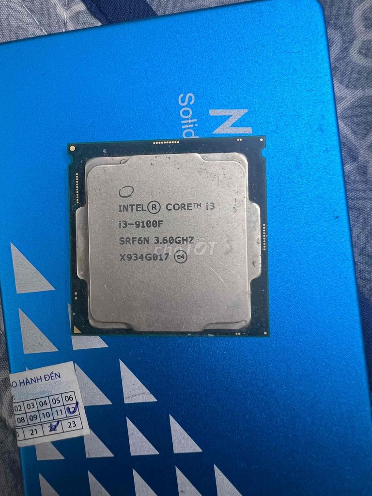 CPU Intel Core i3-9100F 3.60GHz Mới. Mua bán Linh kiện (RAM, Card...) tại Huyện Sóc Sơn Hà Nội được đăng bởi Kiên PC hình 1