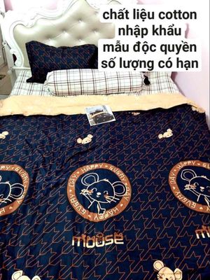 sale full bộ chăn ga gối cotton hàng nhập khẩu