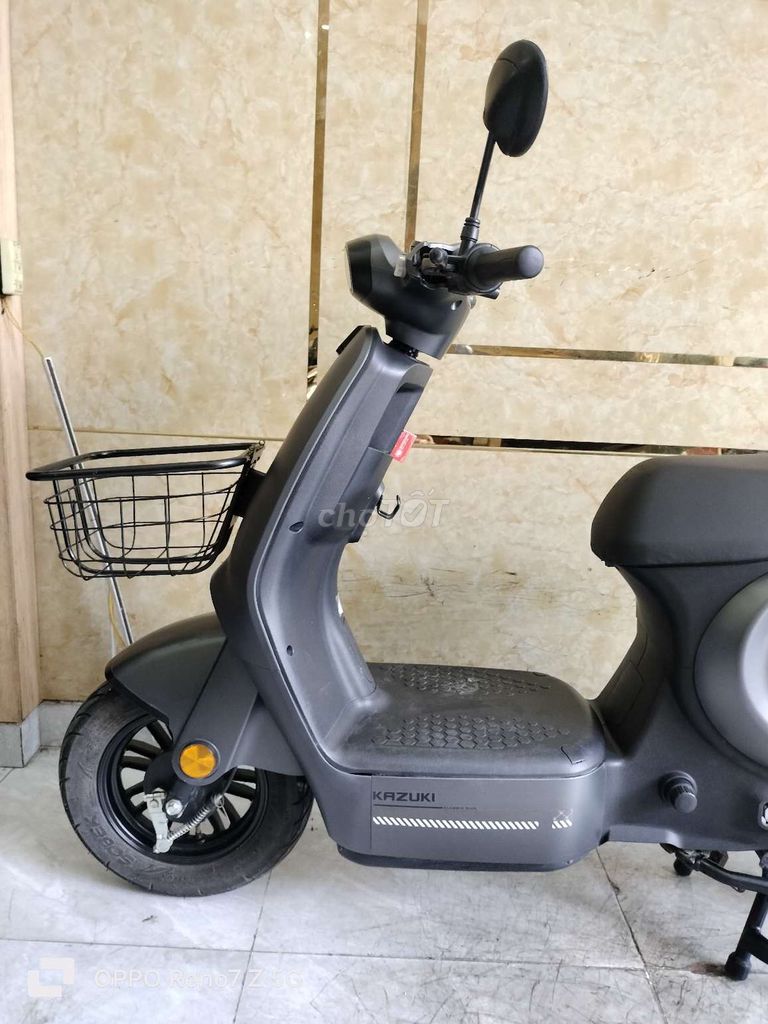 Xe điện Kazuki Xám, Mới 2025, Bình Sạc Đủ