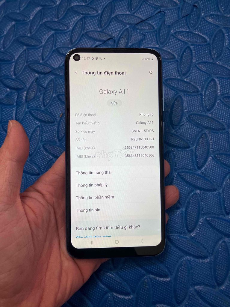 Bán Samsung Galaxy A11 zin cũ. Mua bán Điện thoại tại Quận Hà Đông Hà Nội được đăng bởi Mạnh Mobile hình 1