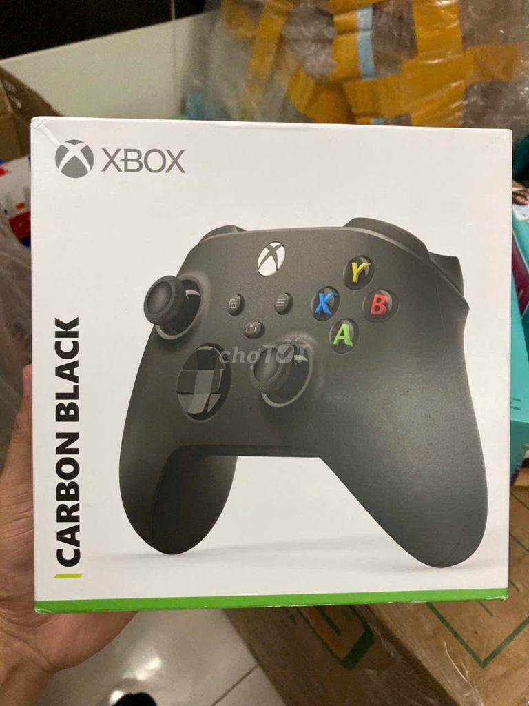 Tay cầm xbox controller đen chơi game, nguyên seal