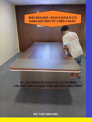 BÀN HỌP VÁN MDF 120X350 & BÀN HỘI NGHỊ PHỐI 2 MÀU. Mua bán Đồ dùng văn phòng tại Quận Phú Nhuận Tp Hồ Chí Minh được đăng bởi NHẬN SẢN XUẤT NỘI THẤT VĂN PHÒNG