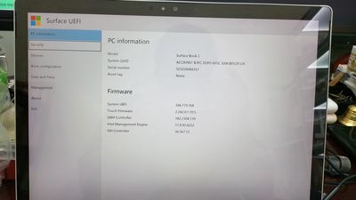 Microsoft Surface Book 2 i7 15 inch 8GB/256GB