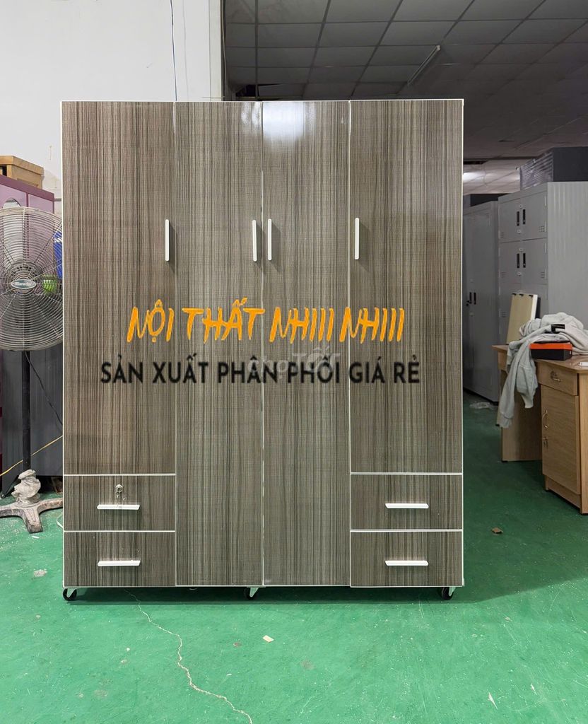 Tủ quần áo nhựa vân gỗ 1m8x1m45. Mua bán Tủ, kệ gia đình tại Huyện Củ Chi Tp Hồ Chí Minh được đăng bởi Ngọc NTTL hình 1
