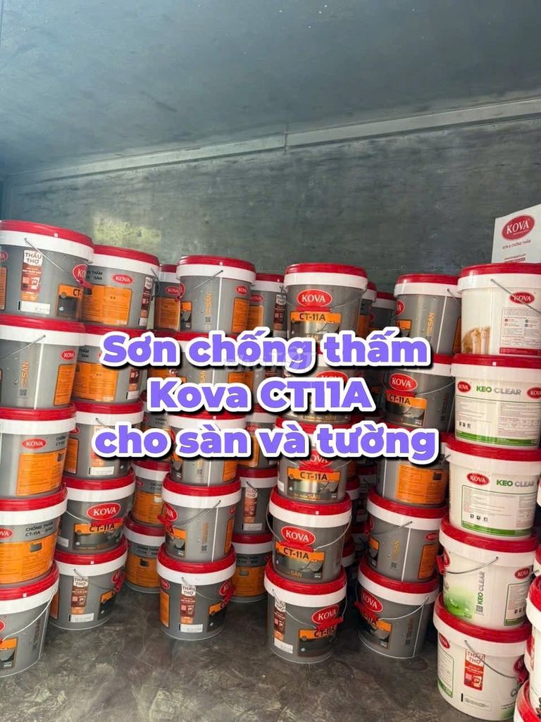 Sơn chống thấm KOVA CT-11A. Mua bán Đồ chuyên dụng, Giống nuôi trồng tại Thành phố Buôn Ma Thuột Đắk Lắk được đăng bởi Duyên Võ Thị hình 1