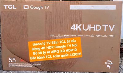 TV 4K TCL 55P635 55in 4K Google TV Bảo hành 4/2026. Mua bán Tivi, Âm thanh tại Quận 8 Tp Hồ Chí Minh được đăng bởi Nguyen nguyen