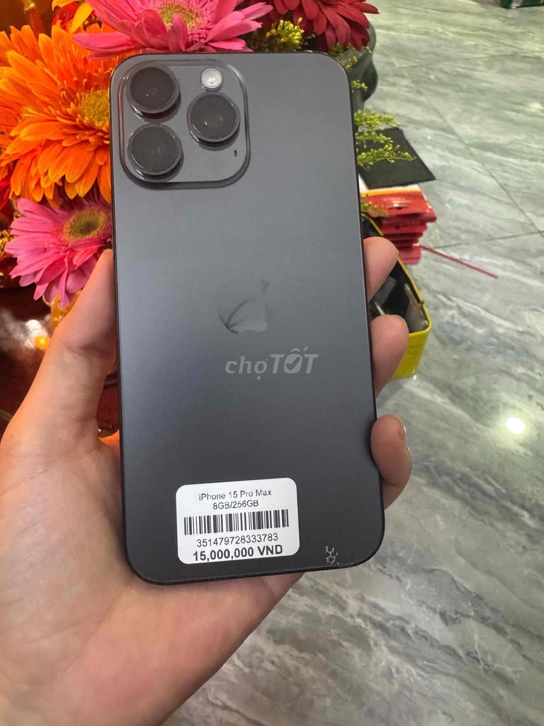 iPhone 15 Pro Max 256GB Đen man thay. Mua bán Điện thoại tại Quận 4 Tp Hồ Chí Minh được đăng bởi Phan Pha hình 1