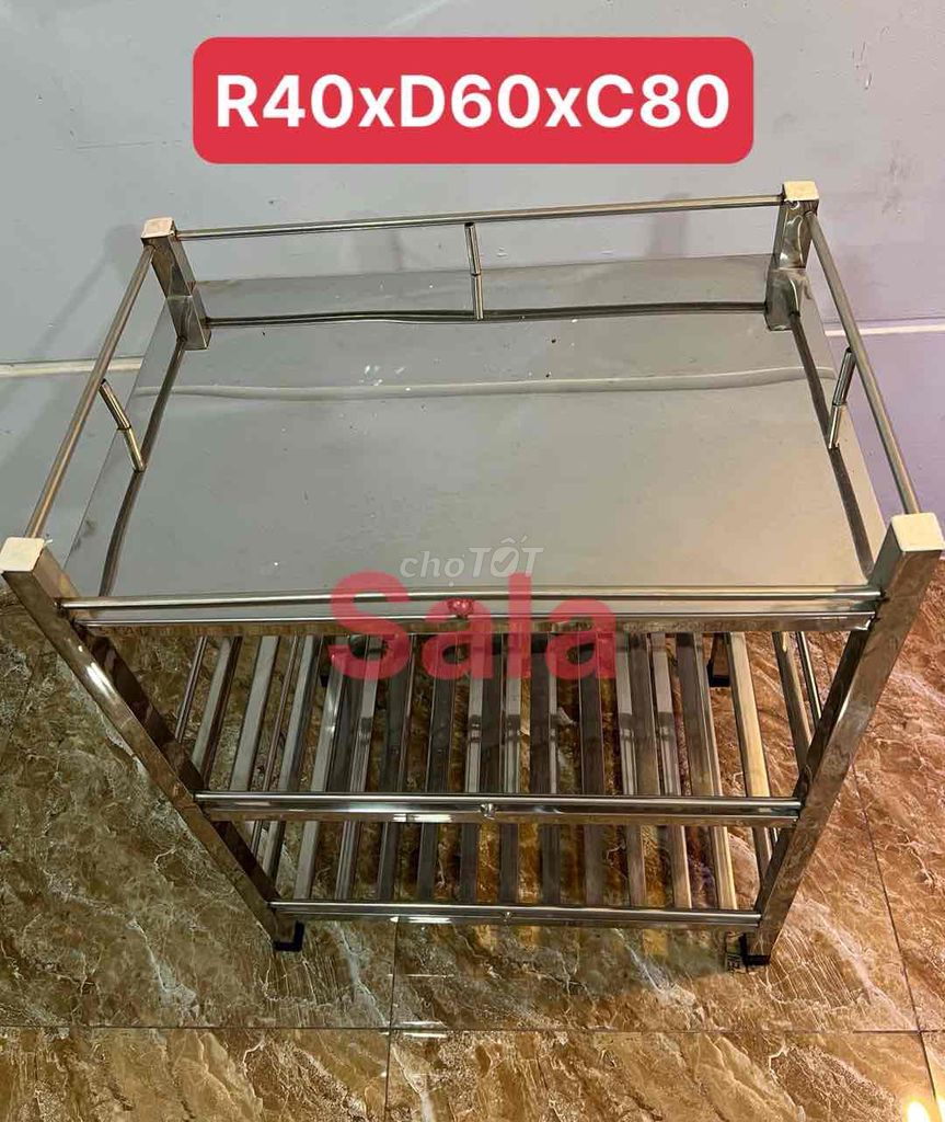 KÊU INOX 3 TẦNG KT 40x60