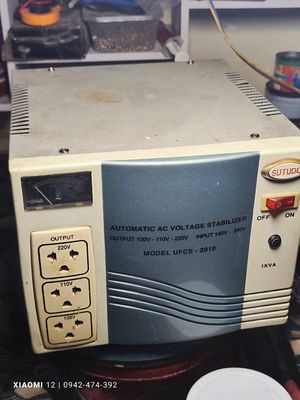 Bán ôn áp Sutodo 1kva zin đẹp 90% hoạt động tốt. Mua bán Đồ chuyên dụng, Giống nuôi trồng tại Thành phố Thủ Đức Tp Hồ Chí Minh được đăng bởi Ổn Áp Sài Gòn