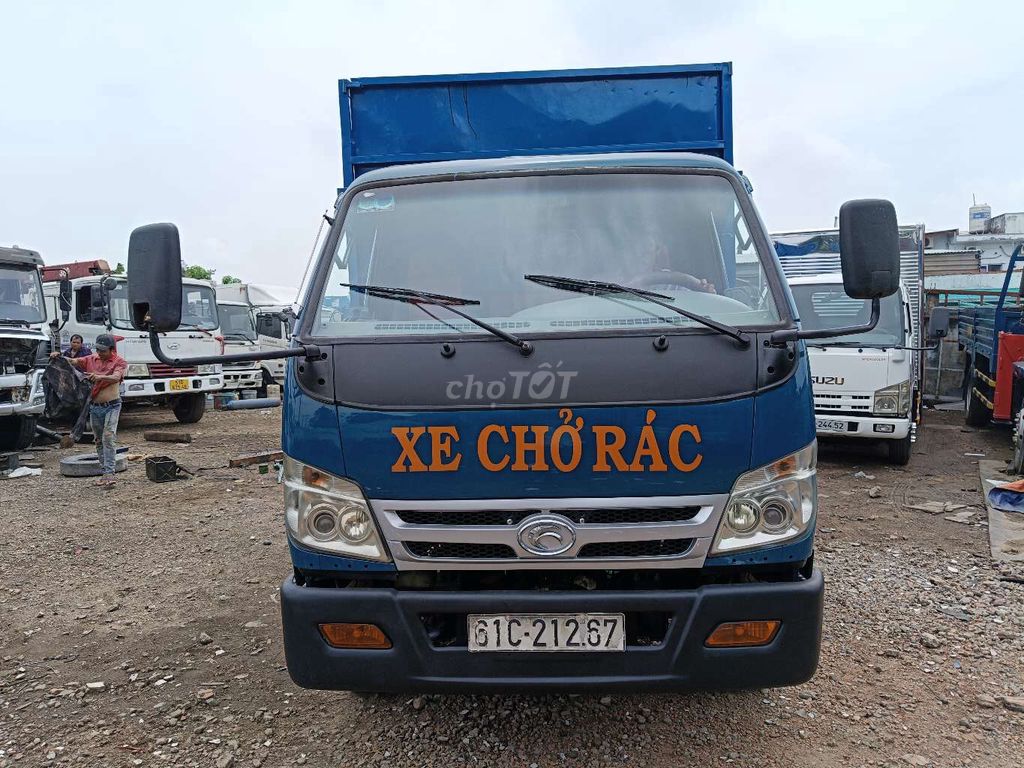 Xe chở rác 5t hạ tải 3t45,2016 thùng cao,