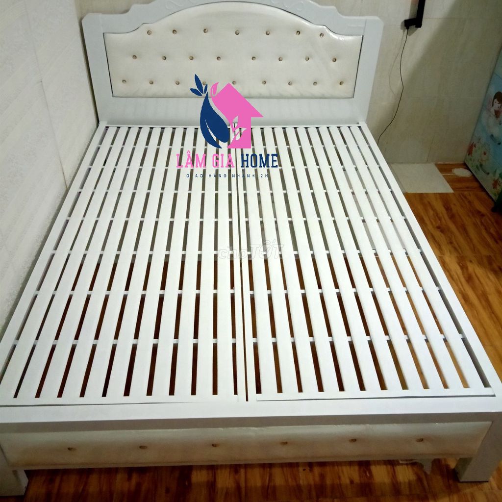 Giường sắt hộp- giường đơn sắt 555