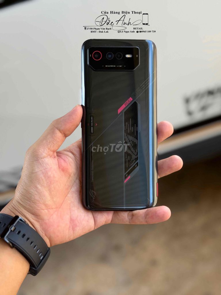 ROG Phone 6 12GB/256GB Đen 98%. Mua bán Điện thoại tại Thành phố Buôn Ma Thuột Đắk Lắk được đăng bởi Đức Anh Retail hình 1