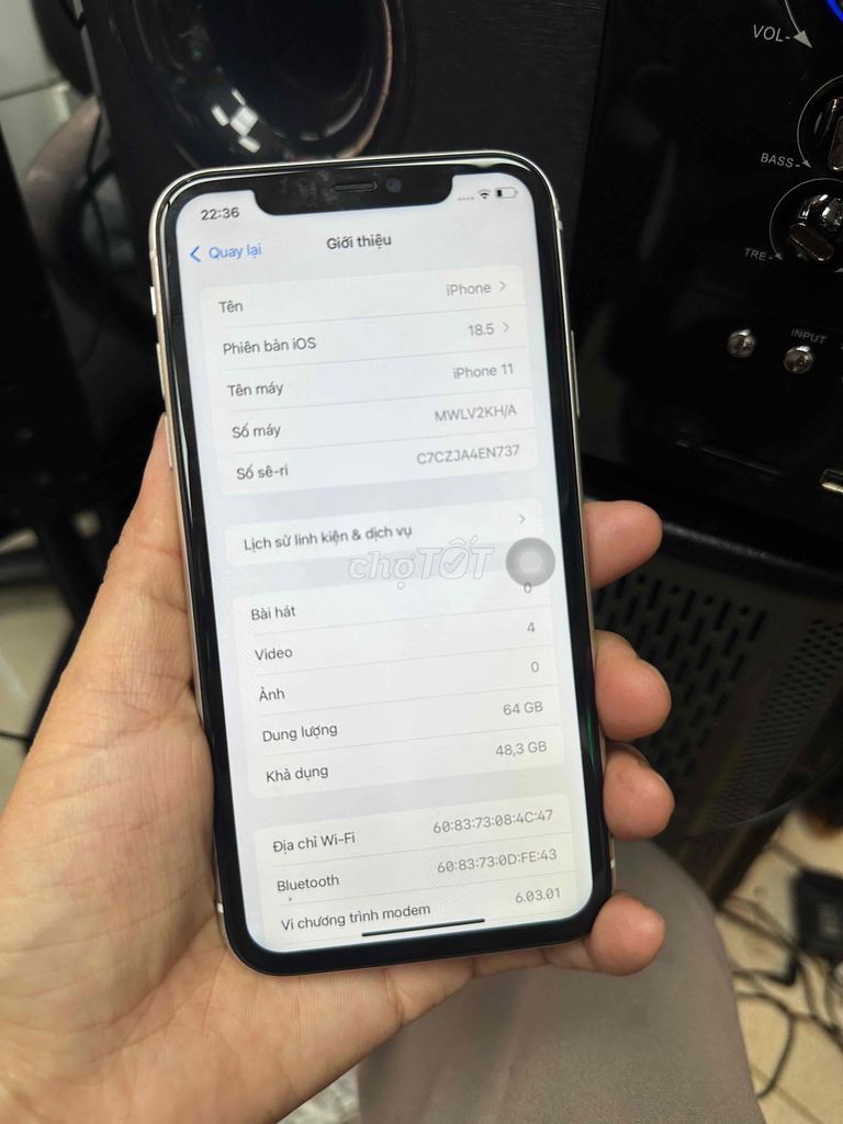 Apple iPhone 11 64GB Trắng Đã sử dụng. Mua bán Điện thoại tại Huyện Gia Lâm Hà Nội được đăng bởi Tùng Anh hình 1